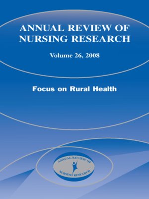 cover image of Annual Review of Nursing Research, Volume 26, 2008